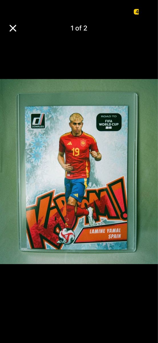 Jumbo Panini Donruss Road to FIFA World Cup 26 Lamine Yamal Kaboom! Card #12 Or best offer