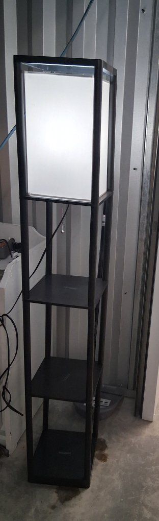 Modern 3-Tier Shelf Floor Lamp