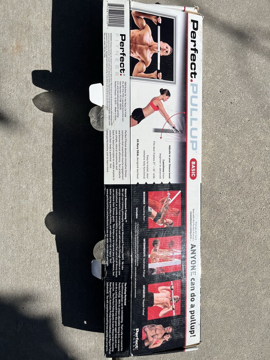 Perfect Fitness Basic Perfect Pullup Bar - Adjustable Doorway Mount Chin-up Bar