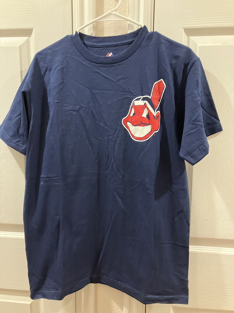 Blue Cleveland Indians Baseball T Shirt