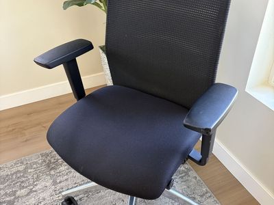 Campos Midback Mesh Office Chair with Arms Black
