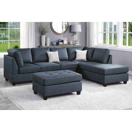 NEW Reversable SECTIONAL with OTTOMAN and PILLOWS - NEW IN BOX