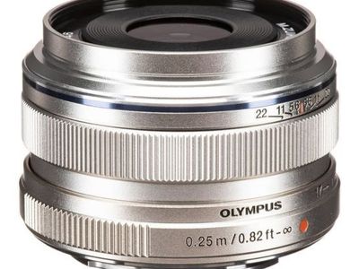 Olympus M.Zuiko Digital 17mm F1.8 Black for Micro Four Thirds System Camera