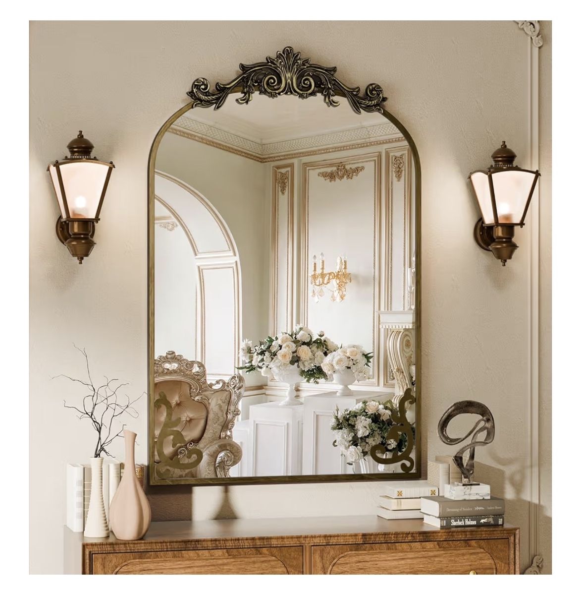 NEW IN BOX antique Gold Mirror (2 For Sale)