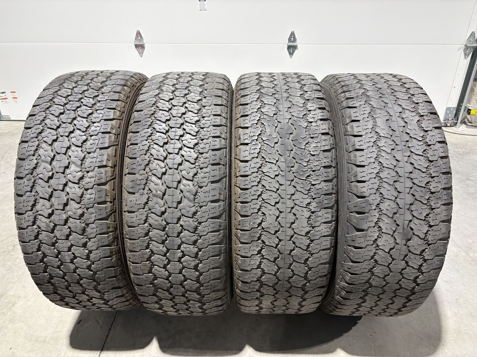 Four Goodyear Wrangler 255/60 R20 All Terrain Tires