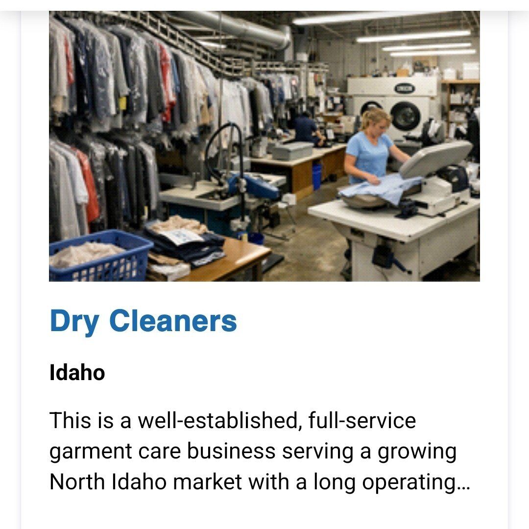 Well-established, full-service garment care biz