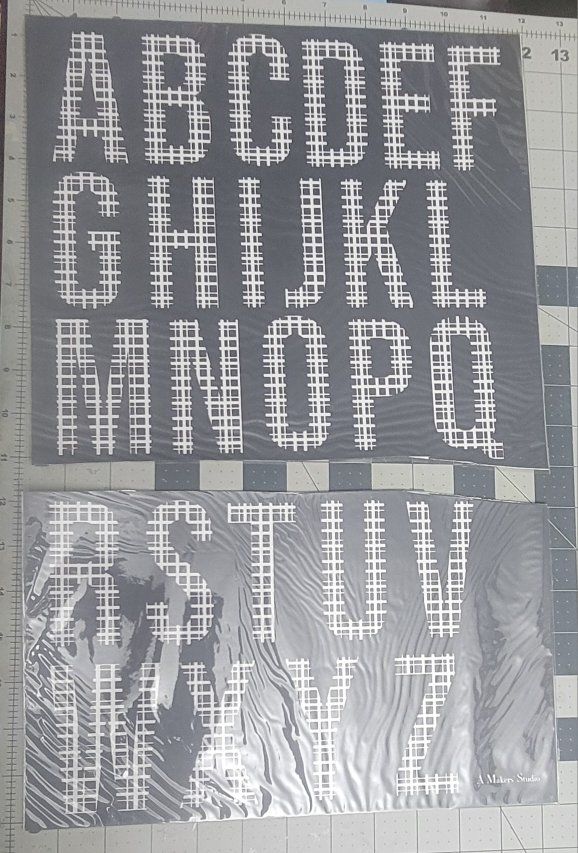 A Makers' Studio Mesh Stencils