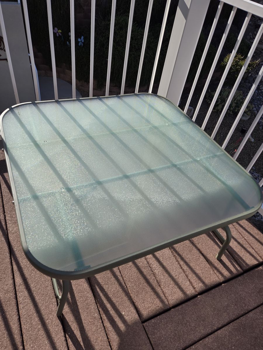 Glass Patio Table