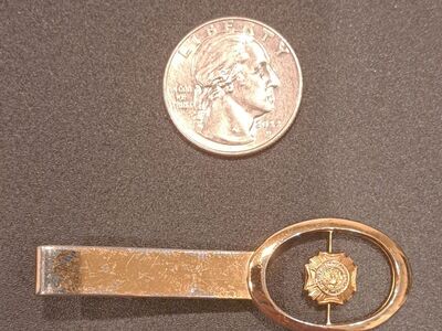 Vintage Gold Vets of Foreign War (VFW) Tie Clip