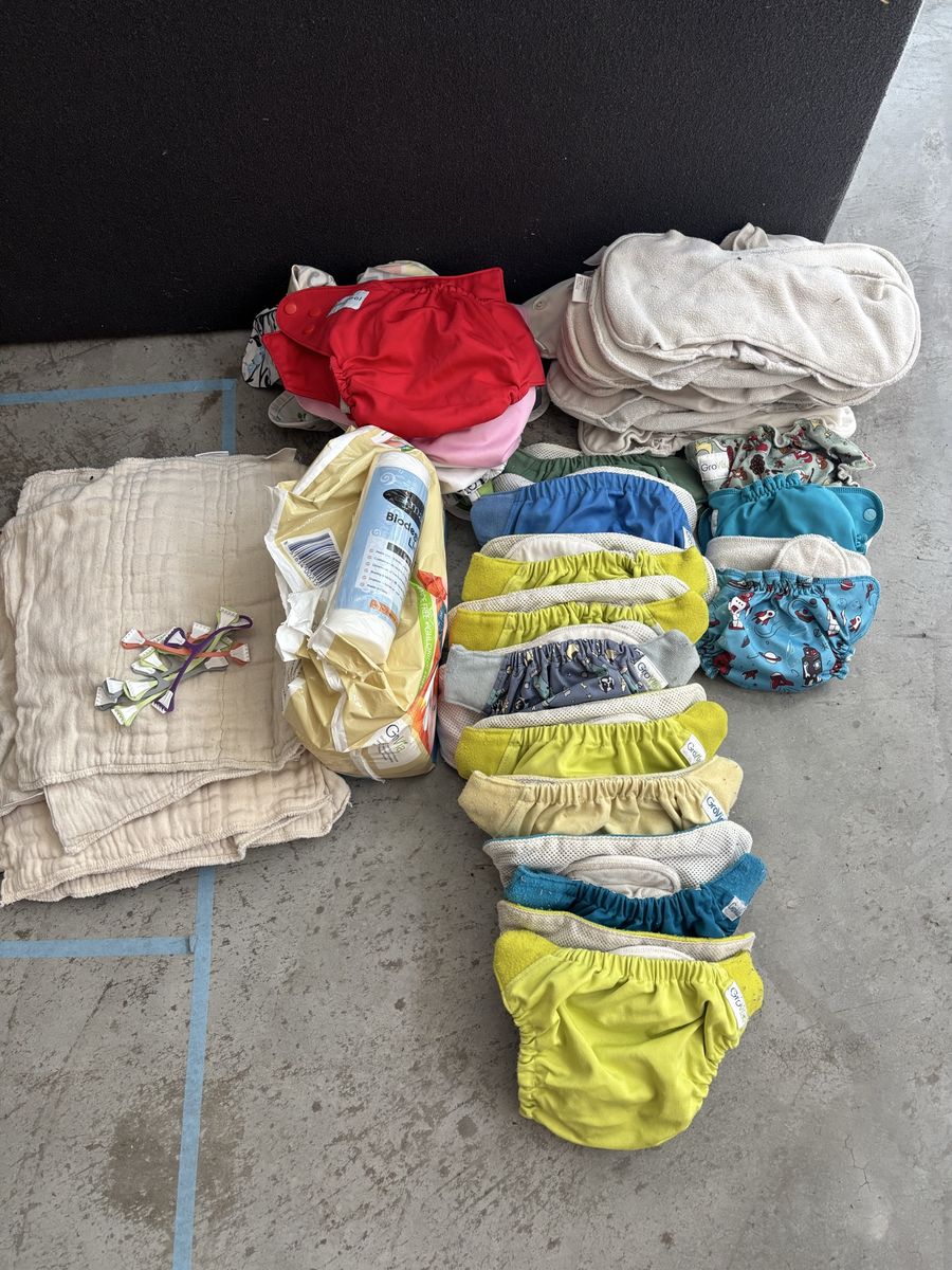 GroVia Cloth Diaper Lot with Inserts and Biosoakers