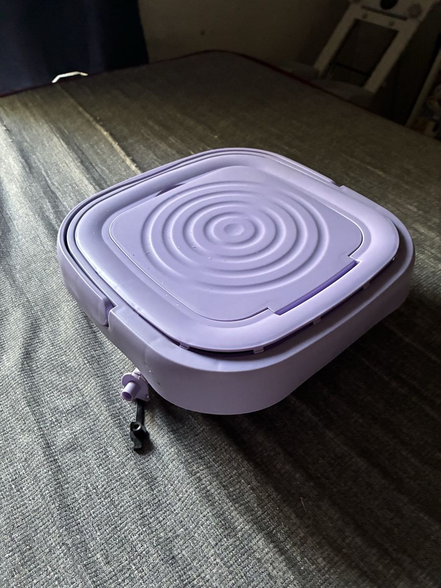 Portable Purple Folding Mini Washing Machine