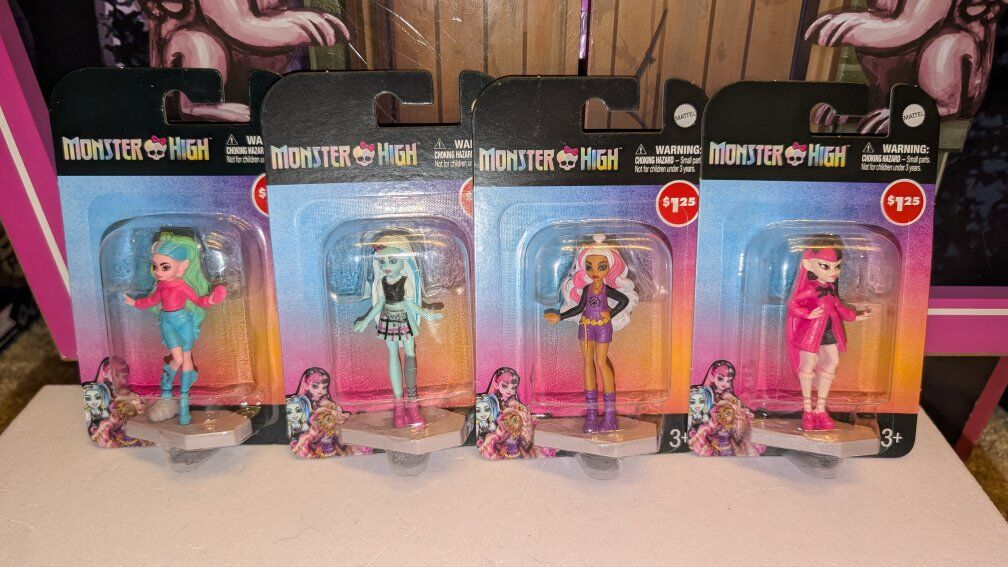 Monster High 4 Collectible Mini Figures Draculaur