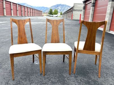 Beautiful vintage wooden Mid Century Modern dining chairs or desk chair 3 available