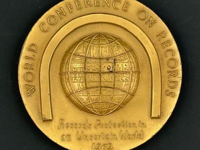 1969 World Conference on Records Commemorative Medal - Bronze - LDS - Salt Lake