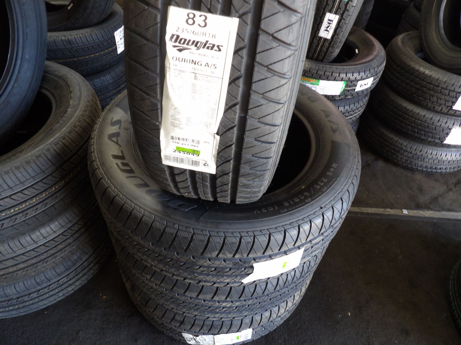 235/60R18 DOUGLAS ALL SEASON SET OF NEW TIRES