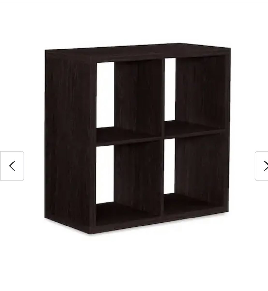 4 cube storage unit in espresso