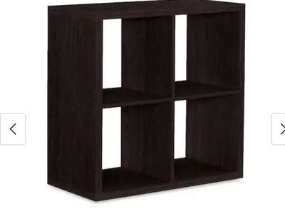 4 cube storage unit in espresso