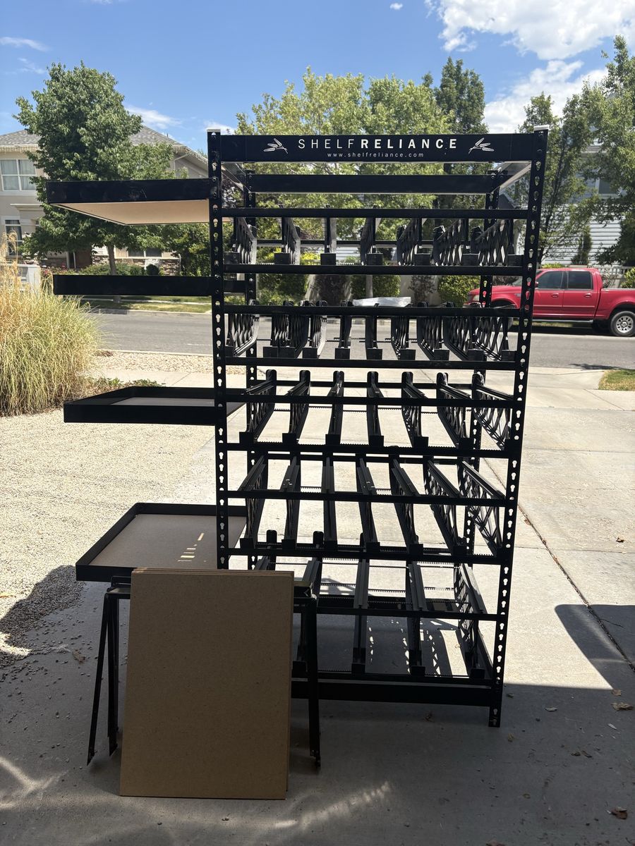 Shelf Reliance 72 Harvest Complete System Food Storage Rack FIFO Can Organizer