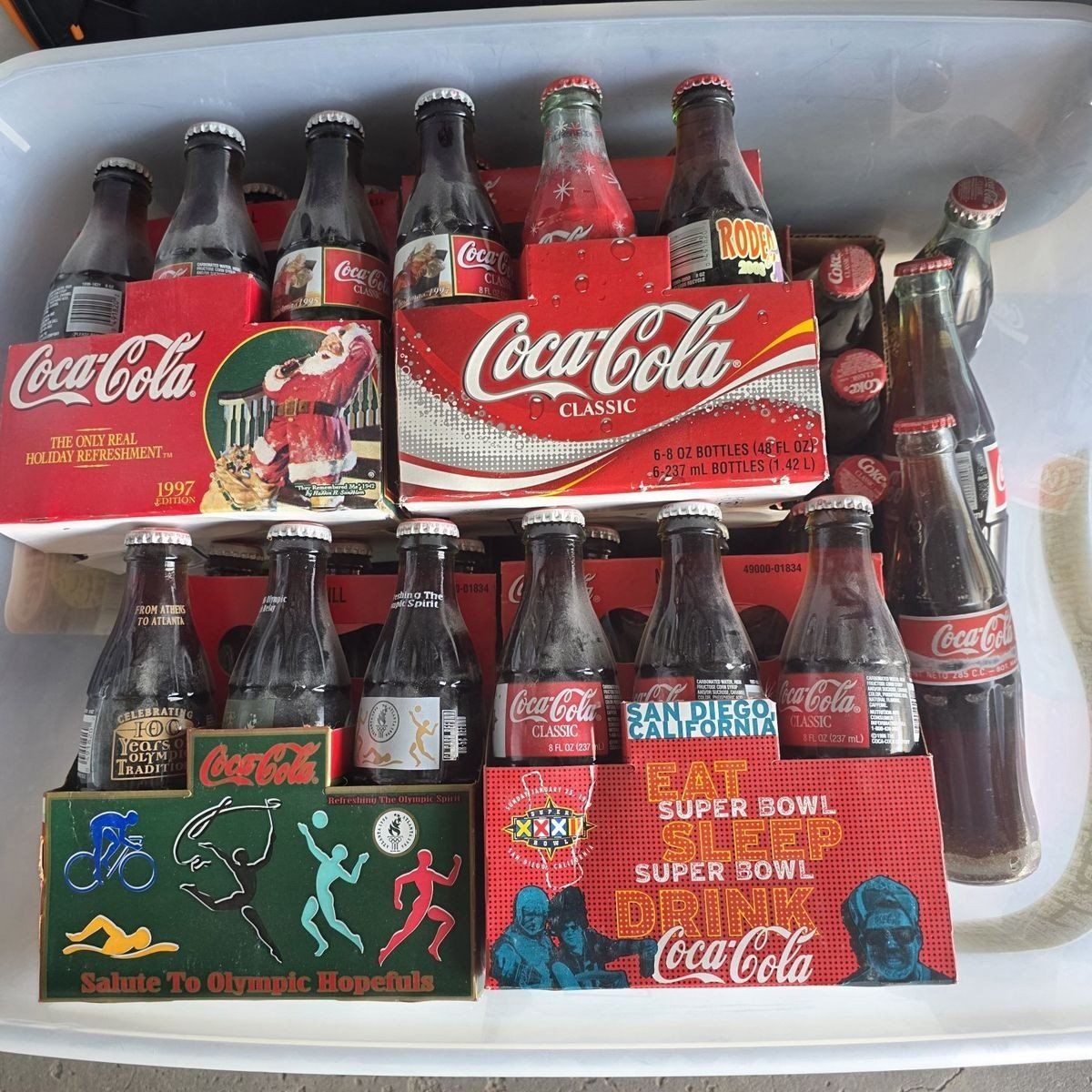 Coca Cola Collectible Mini Bottles about 40  each all for $25