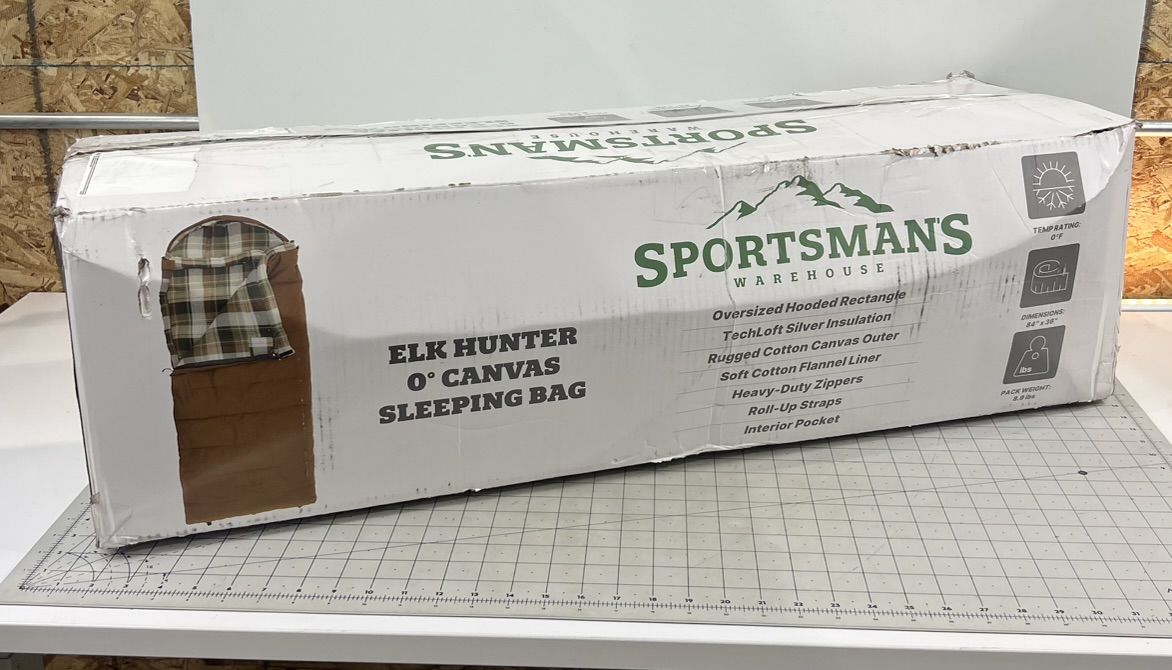 Sportsman's Warehouse Elk Hunter 0F Degree Regular Rectangular Sleeping Bag new