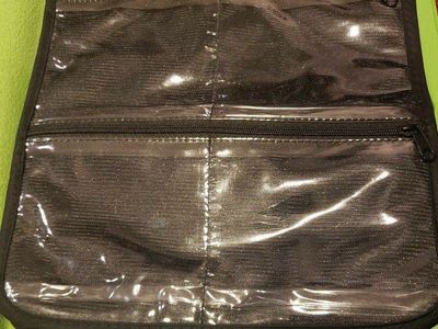 Black Jewelry Travel Case - Zippered/4-Piece