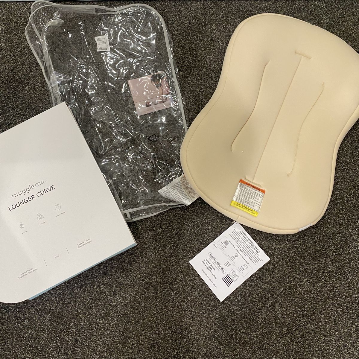 Snuggle Me Infant Lounger Curve | Natural