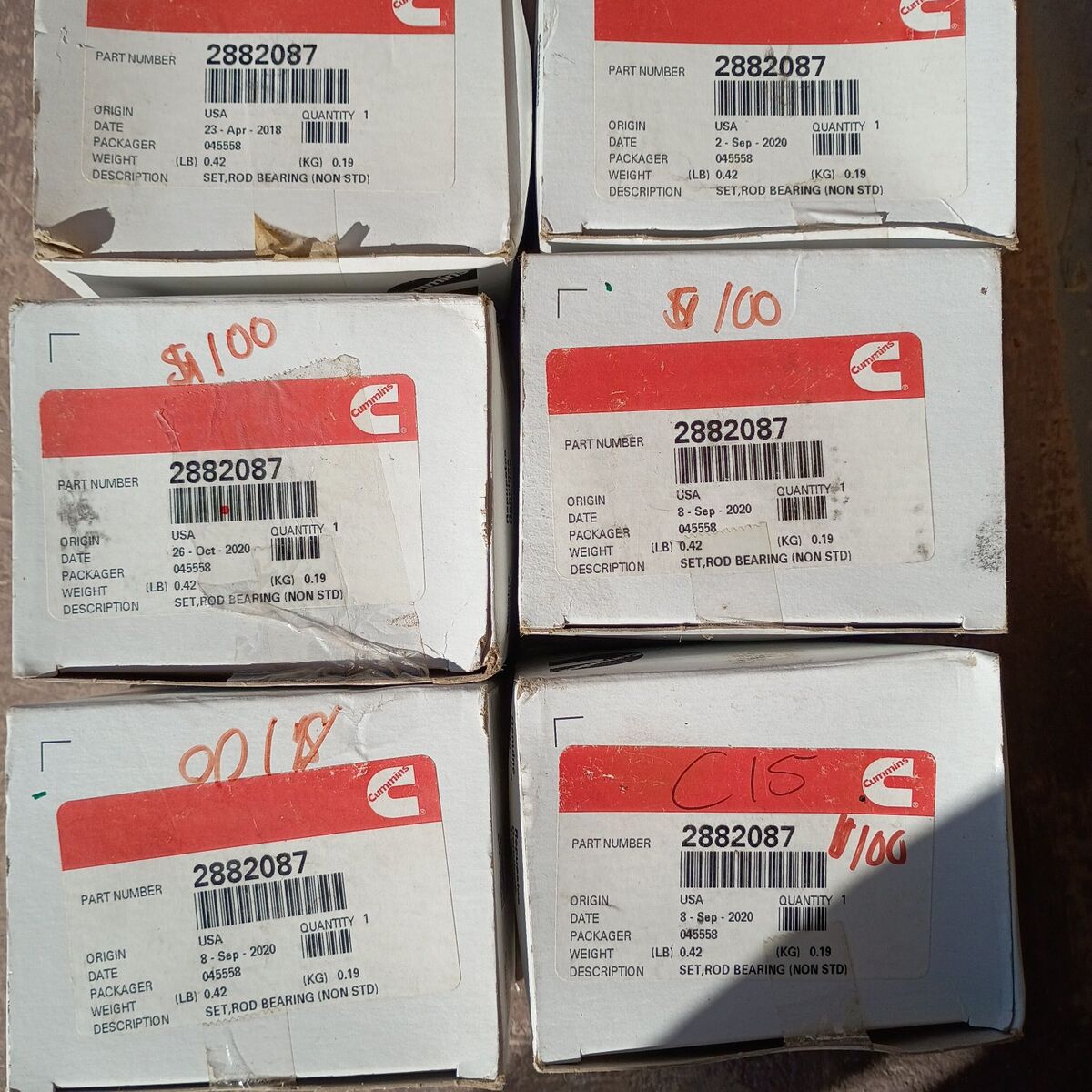 Cummins rod bearing set