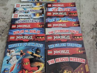 Lego Ninjago books 9 soft cover and 3 hard cover