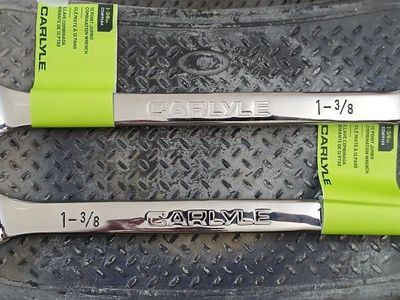 New 2 CARLYLE 1-3/8 12 Point Jumbo Combination Wrenchs