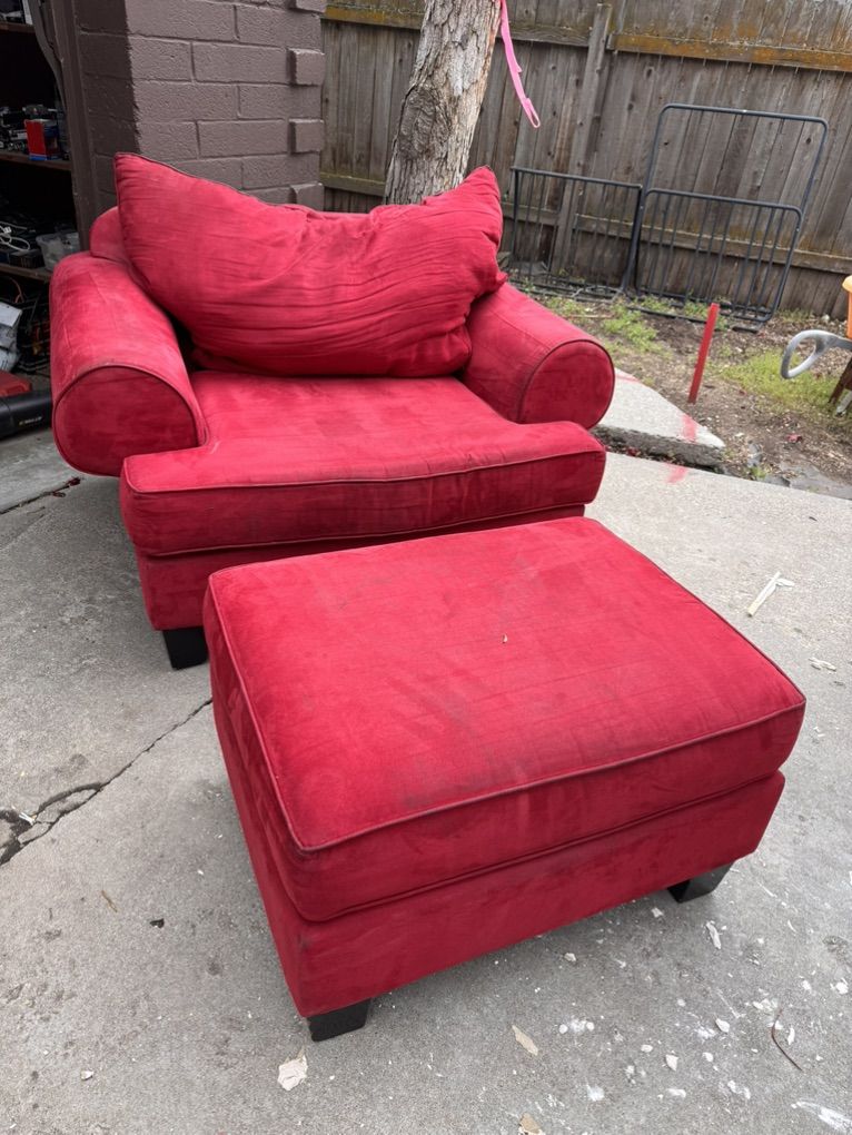 Armchair And Ottoman