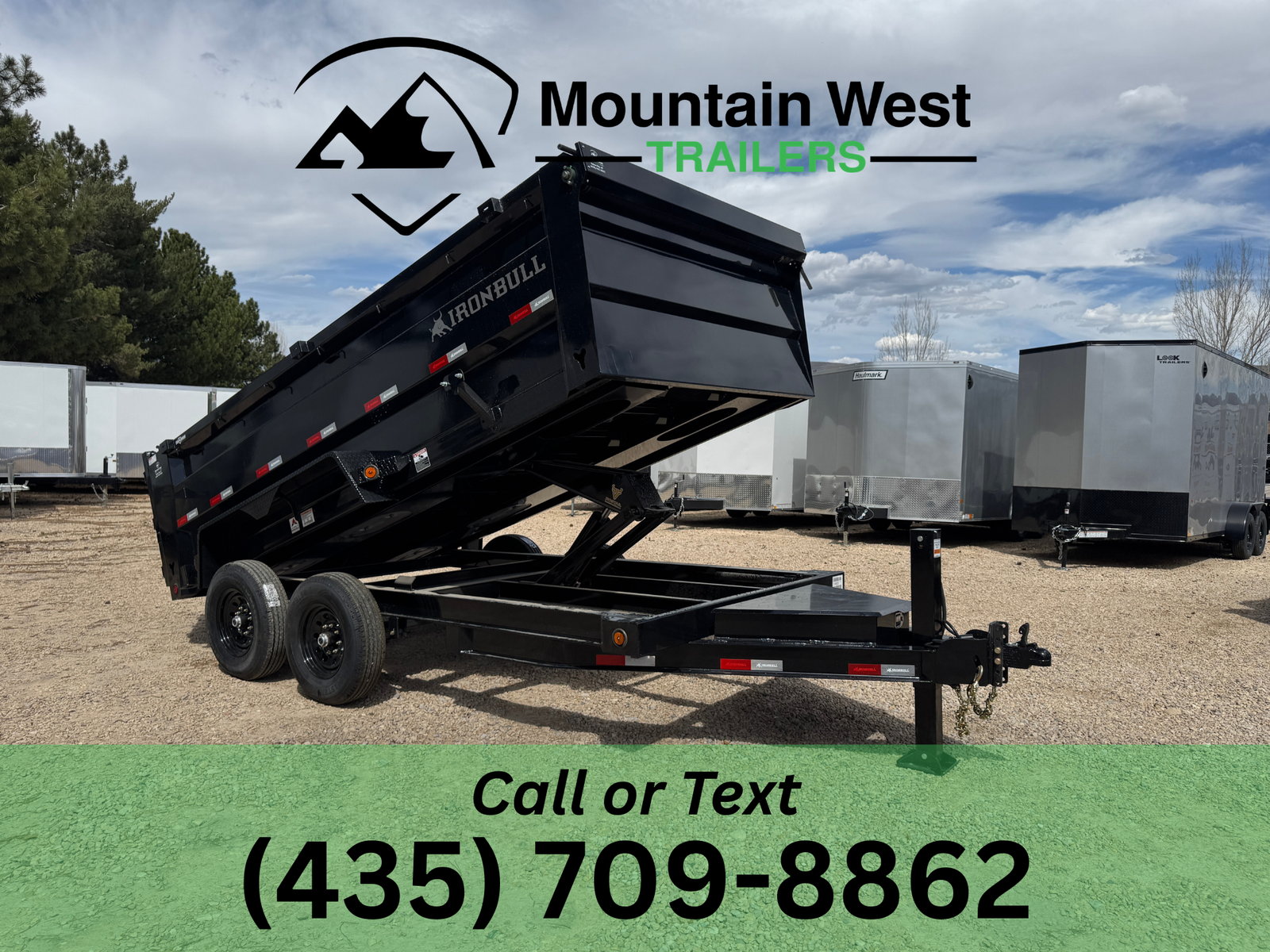 2026 Iron Bull 7X16-14.9K Dump Trailer w/ 3ft Sides