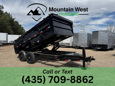2026 Iron Bull 7X16-14.9K Dump Trailer w/ 3ft Sides