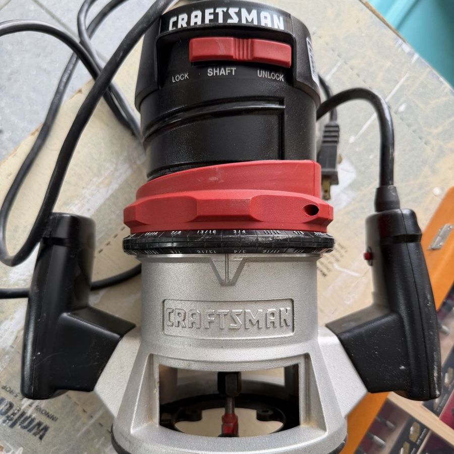 Craftsman Wood Router with Router Bit Set in Wooden Case