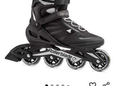 Rollerblade Zetrablade Men's Adult Fitness Inline Skate, Black and Silver