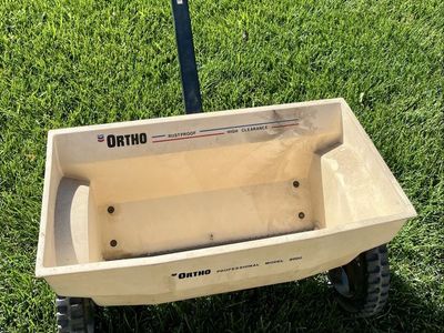 Ortho Professional Model 5000 Broadcast Spreader - Rustproof, High Clearance, Accurate Flow