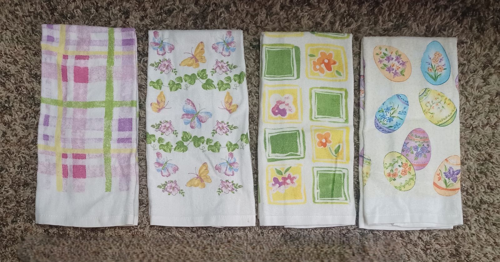 New!  Easter/Spring Kitchen Hand Towels – Set of 4