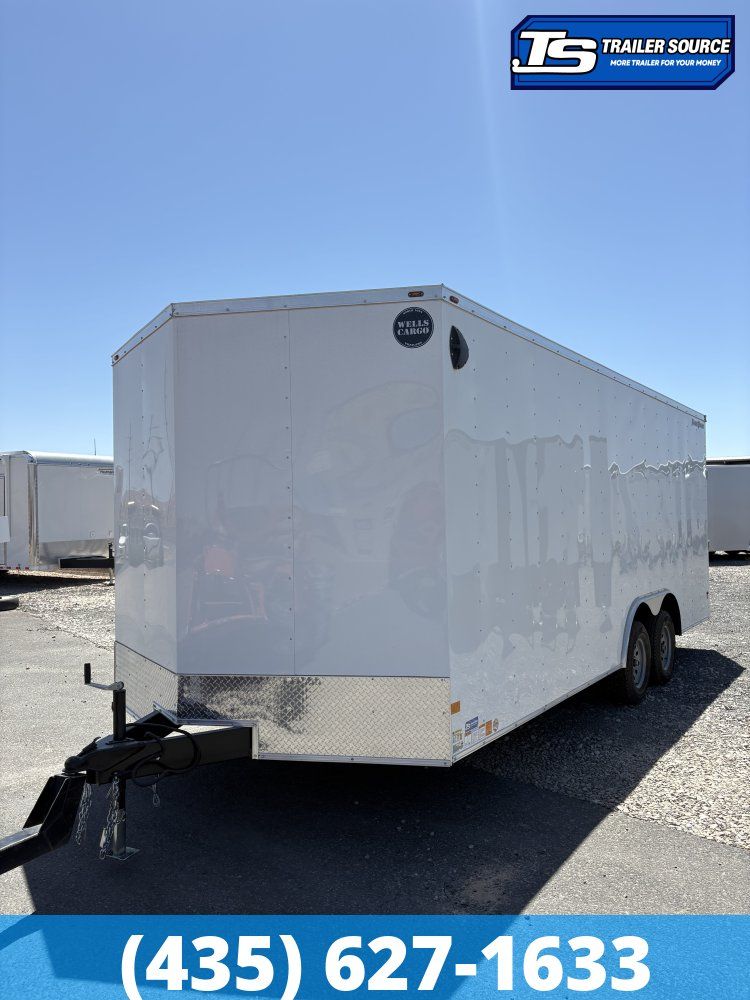 8.5x20 Wells Cargo FastTrac Enclosed Cargo Trailer - 7'0" Interior - 7K GVWR -