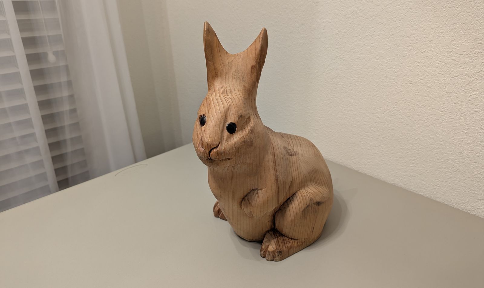 vintage sarreid ltd. wooden rabbit  1970