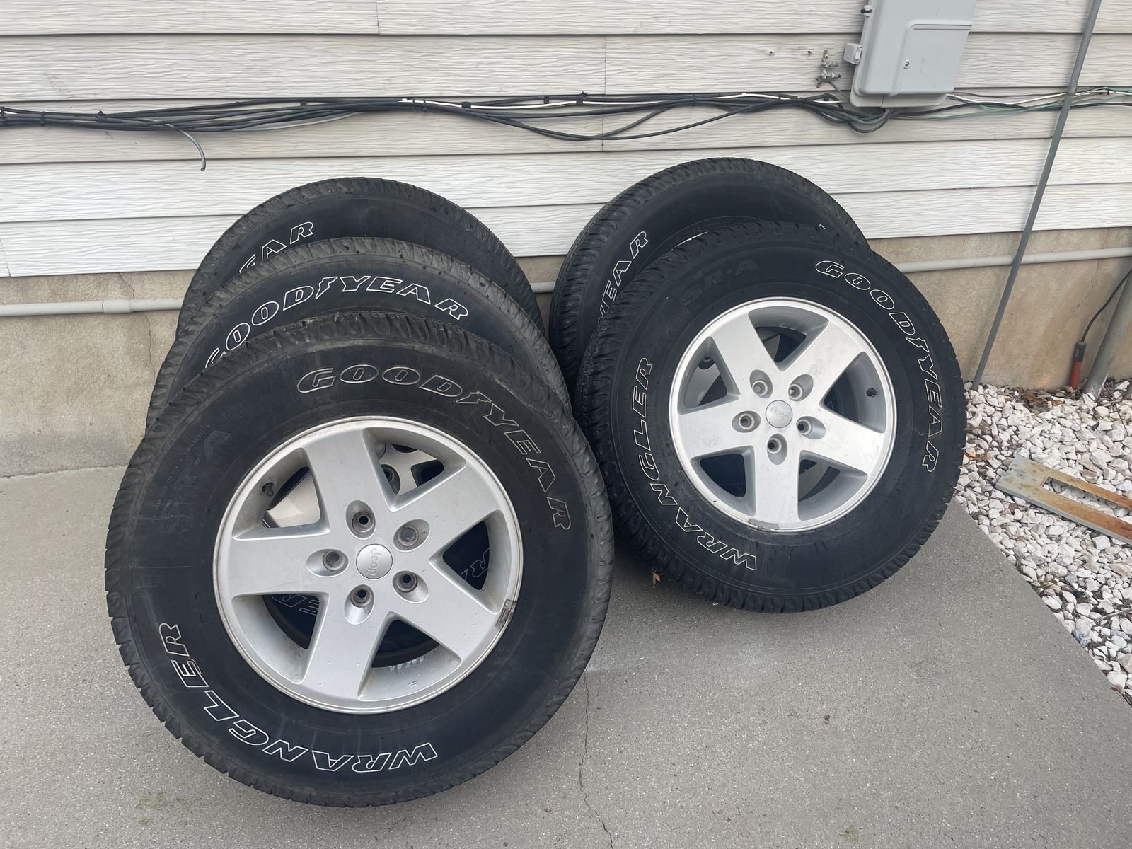 Jeep JK Sport Wheels With Matching Spare