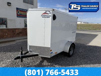5x8 American Hauler Arrow Enclosed Cargo Trailer - 5'6" Interior - 3.5K GVWR - Rear Swing Door