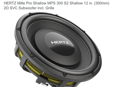 Hertz Millie pro 12” Shallow Sub.