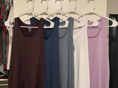 5 Racerback Active Wear Women’s Tanks