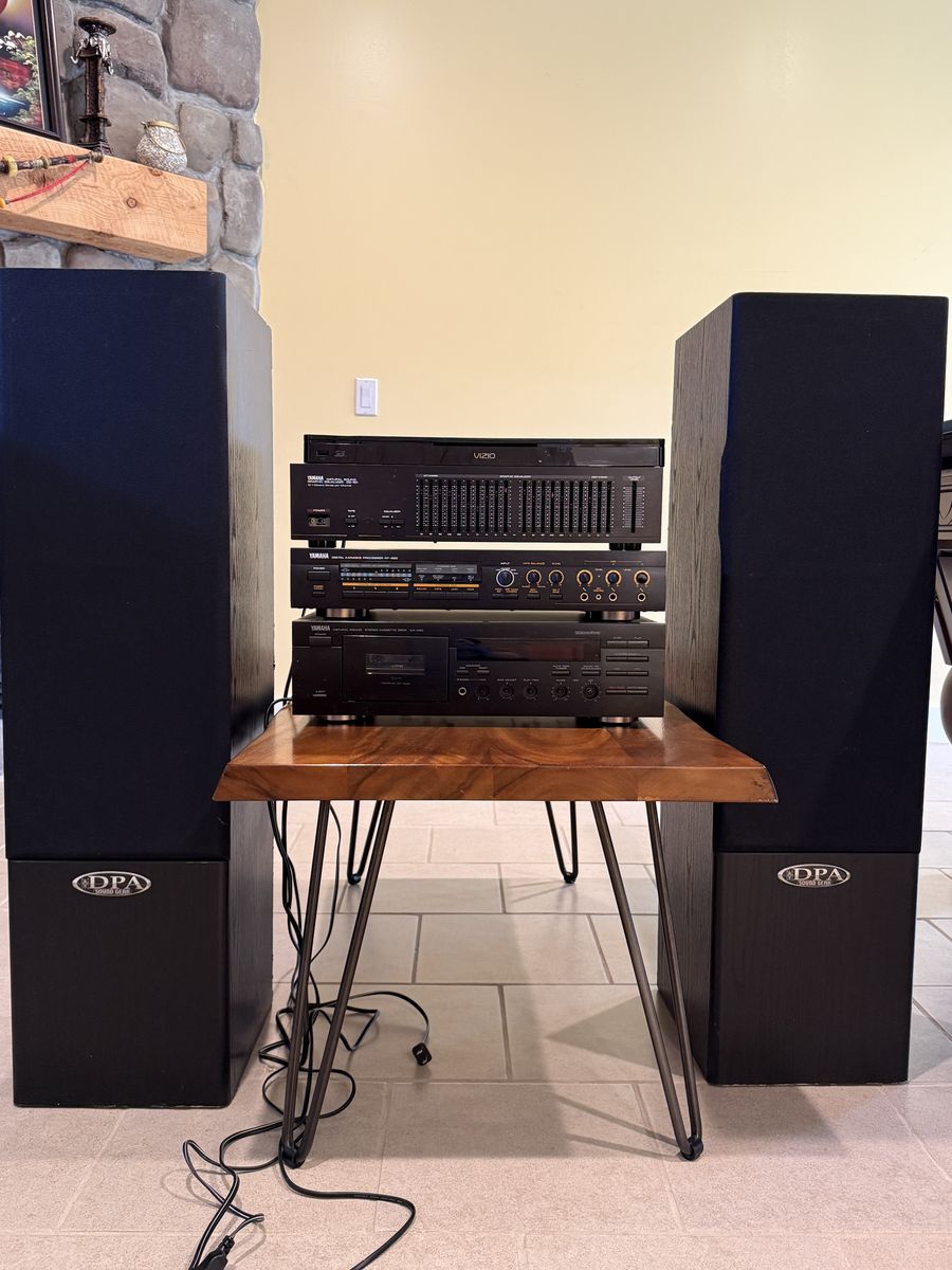 Yamaha Natural Sound Stereo System: Graphic Equalizer, Digital Karaoke Processor, Cassette Deck, & DPA Speakers