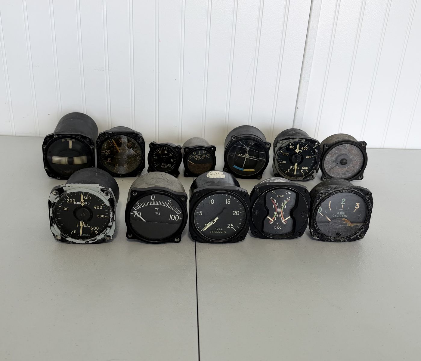 Aircraft Aviation Gauges Lot of 12