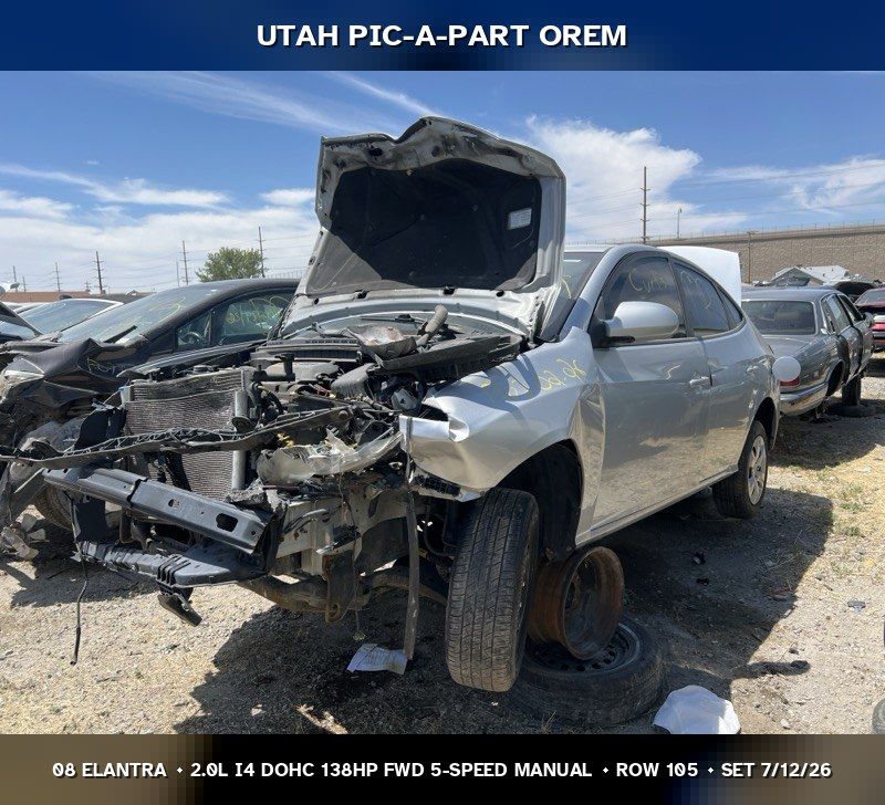 2008 Hyundai Elantra Parts - UTPAP Orem
