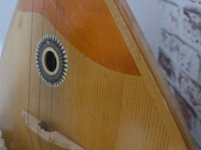 Vintage Balalaika 3-String Folk Instrument - Unique Triangular Body