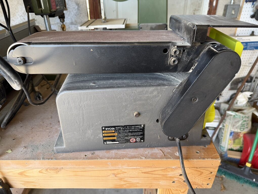 bd4601g 4x6 ryobi belt And Disc sander