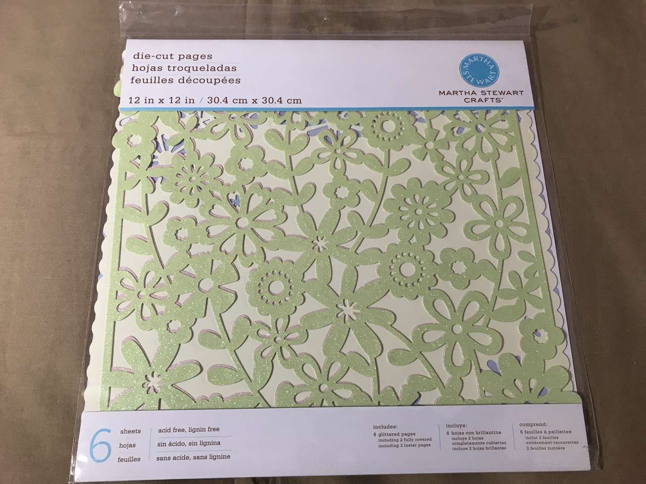 PICK Martha Stewart or K&Company 12”x12” die-cut pages