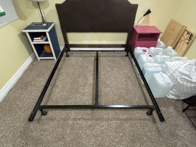 Queen bed frame and headboard