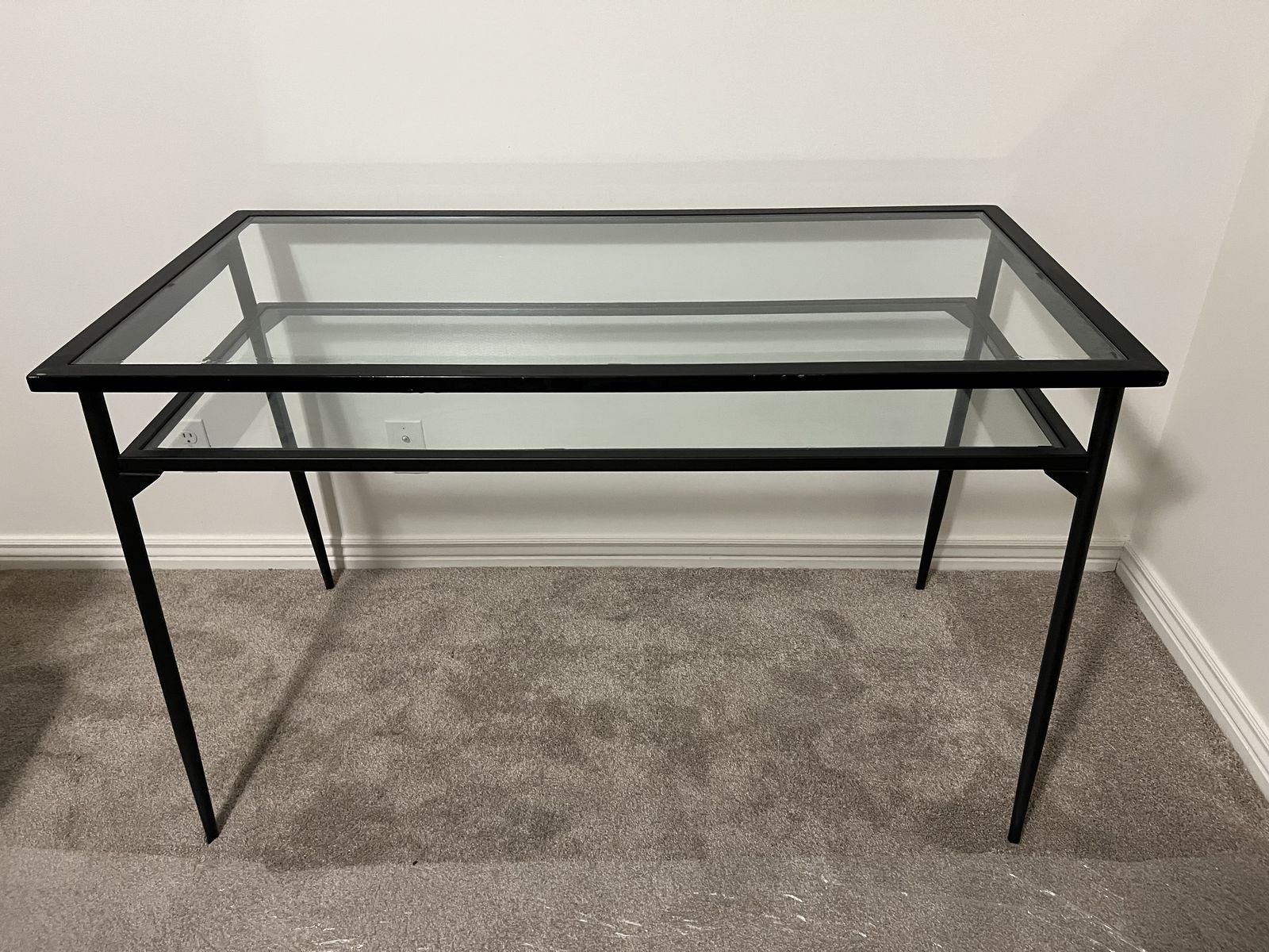 Beautiful Black Glass Table/Desk